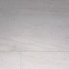 Crema Haven 12x24 limestone white marble tile with subtle gray veining