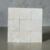 Crema Marfil 4X4 Tumbled marble tiles arranged in a 3x3 grid for elegant flooring
