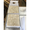 Crema Marfil Marble 1x1 Polished Mosaic in White Box