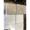 Crema Marfil Marble 1x1 polished mosaic tile panels in plastic wrap