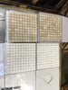 Crema Marfil Marble 1x1 polished mosaic tile panels in plastic wrap