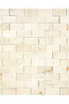 Crema Marfil Marble 1X2 Brick Mosaic Split-Faced