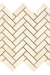 Crema Marfil Marble 1X3 Herringbone Mosaic Polished or Honed
