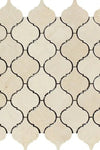 Crema Marfil Marble 3 inch Lantern (Arabesque/Moroccan/Baroque) Mosaic Polished or Honed