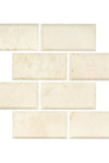 Crema Marfil Marble 3X6 Deep-Beveled Polished-Honed