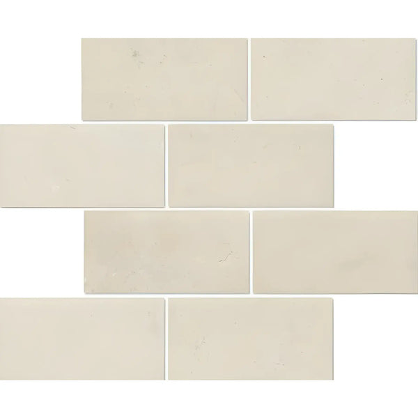 Rectangular beige Crema Marfil Marble tiles in polished or honed finish