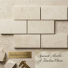 Beige crema marfil marble 3x6 tile with subtle veining and smooth polished finish for elegant flooring or walls