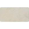 Rectangular bar of Crema Marfil Marble 3X6 Tumbled soap showcasing elegant design