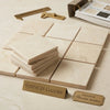 Beige crema marfil marble 4x4 polished or honed square tiles with subtle veining crafted from genuine spanish marble