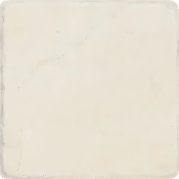 Square off-white Crema Marfil Marble 4X4 Tumbled tile for elegant interiors