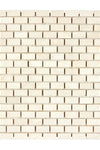 Crema Marfil Marble 5/8X1 1/4 Mini-Brick Mosaic Tumbled