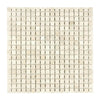 Crema Marfil Marble 5/8X5/8 Mosaic Tumbled Square Tile Sheet Display