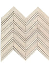 Crema Marfil Marble Chevron (LARGE) (w/ C. Marfil) Mosaic Polished or Honed