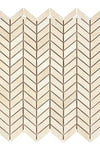 Crema Marfil Marble Chevron (Mini) Mosaic Polished or Honed