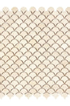 Crema Marfil Marble FAN (Raindrop) Mosaic Polished or Honed