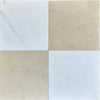 Crema Marfil Marble FAN Raindrop Mosaic Polished Four-square Tile Pattern
