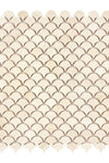 Crema Marfil Marble FAN (Raindrop) Mosaic Polished or Honed