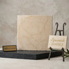 Cream-colored crema marfil rustic modern tumbled spanish marble slab with subtle veining and polished finish