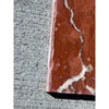 Crema Marrfil Rustic Modern Tumbled red marble slab with white veining