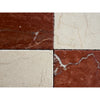 Crema Marrfil Rustic Modern Tumbled red beige marble tiles veining