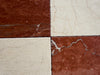Crema Marrfil Rustic Modern Tumbled red beige marble tiles veining