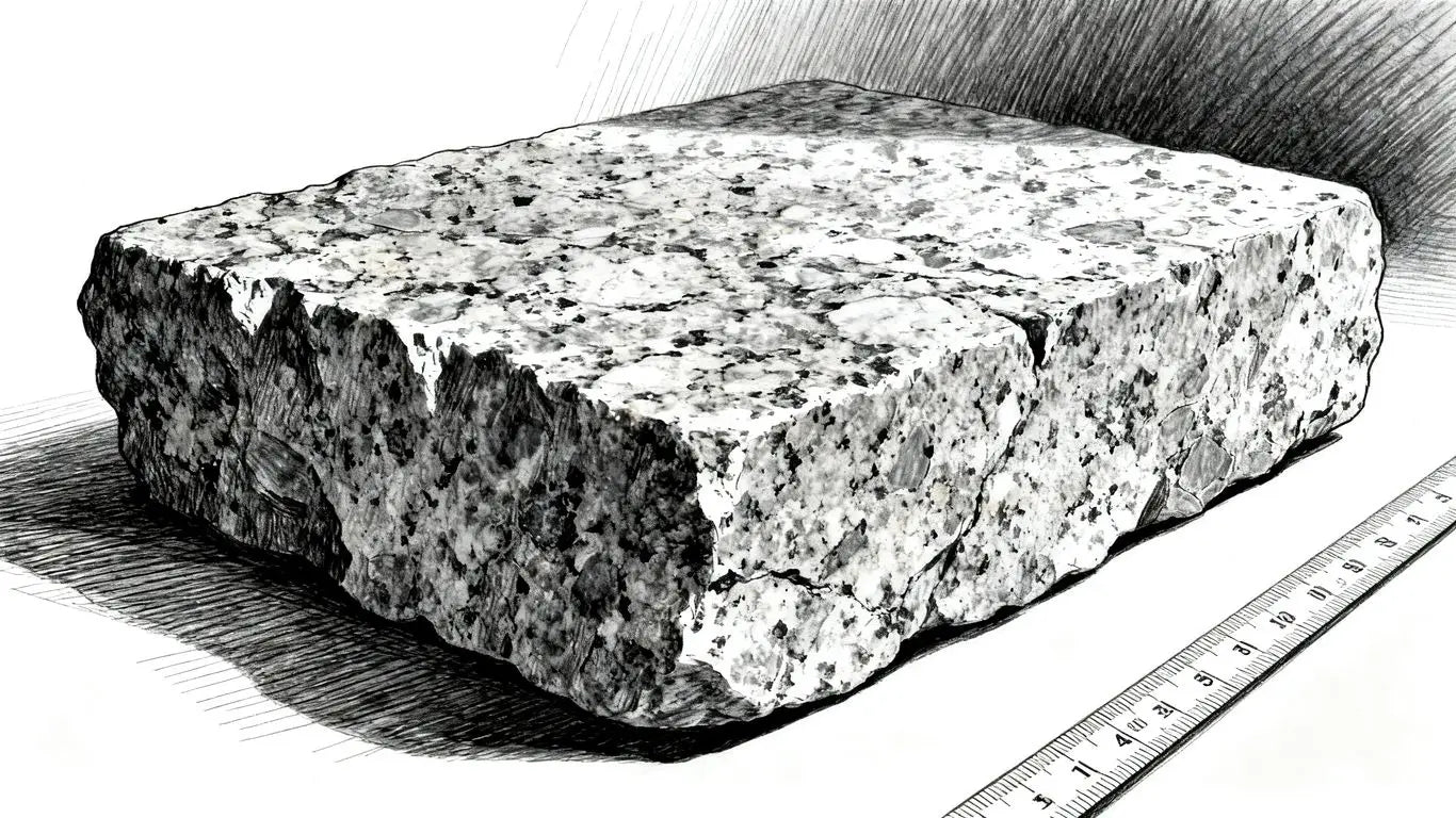Hard granite stone surface