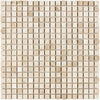 Beige mosaic tile sheet from Diano Royal Queen Beige Marble 5/8X5/8 Polished