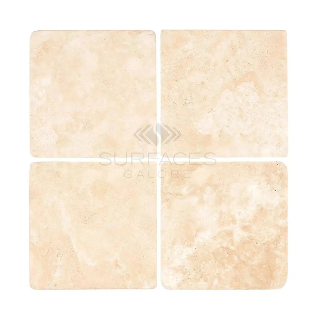 Durango Paredon Travertine 8X8 Tumbled Tile– SurfacesGalore