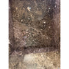 Emperador Dark marble 18x18 polished bench with white gold veining