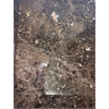 Emperador Dark Marble 18x18 Polished slab with white beige veining