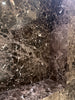 Emperador Dark Marble 18x18 Polished with white beige veining