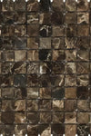 Emperador Dark Marble 1X1 Mosaic Tumbled