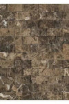 Emperador Dark Marble 1X2 Brick Mosaic Split-Faced