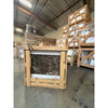 Emperador Dark Marble 24x24 Polished Fireplace Insert in Crate