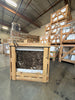 Emperador Dark Marble 24x24 Polished Fireplace Insert in Crate