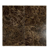 Four brown marble tiles from the Emperador Dark Marble 24X24 Polished collection