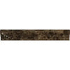 Brown marble decorative border of Emperador Dark Marble Single-step Chair Rail Trim Liner