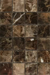 Emperador Dark Marble 2X2 Mosaic Polished