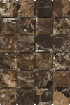 Emperador Dark Marble 2X2 Mosaic Tumbled
