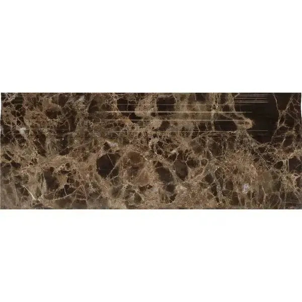 Brown marble slab Emperador Dark Marble Baseboard Trim Liner polished product display