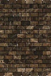 Emperador Dark Marble 5/8X1 1/4 Mini-Brick Mosaic Tumbled
