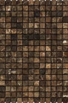 Emperador Dark Marble 5/8X5/8 Mosaic Tumbled