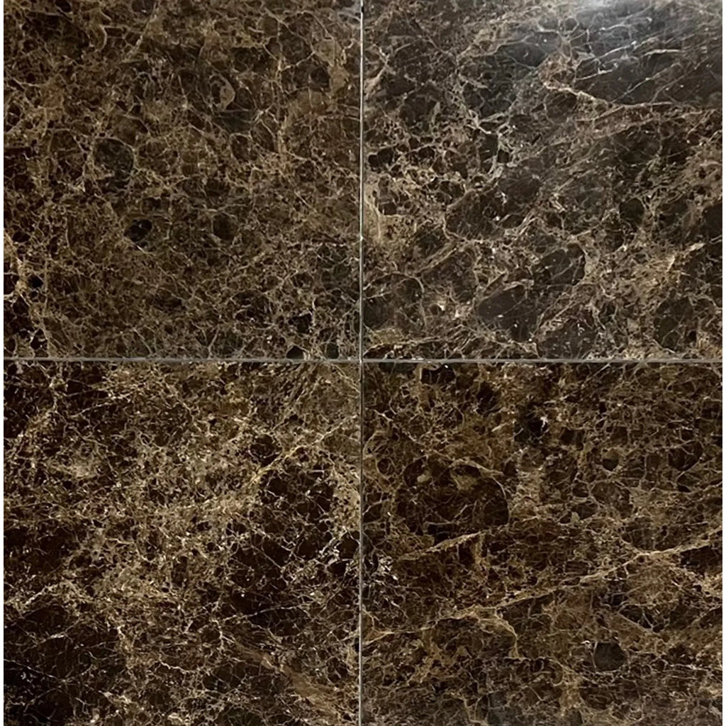 Emperador Dark Marble Mosaic Versailles Pattern– SurfacesGalore
