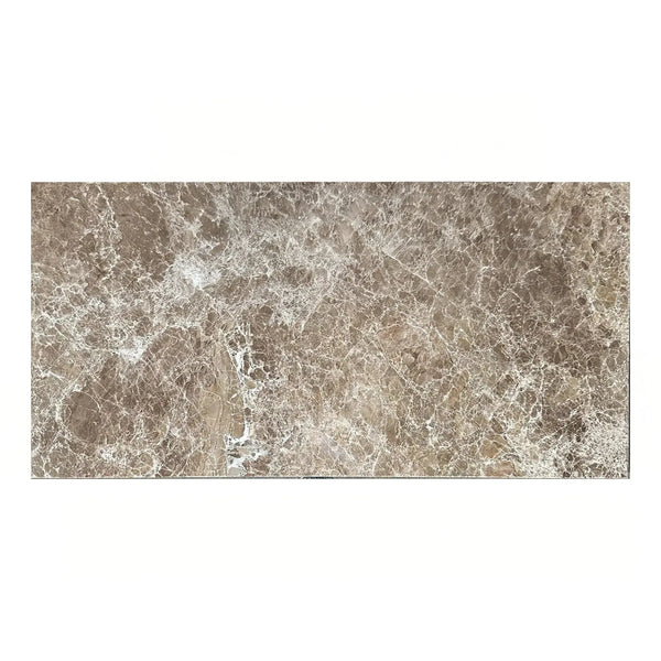 Brown Emperador Light Marble 12X24 Polished Tile for elegant flooring solutions