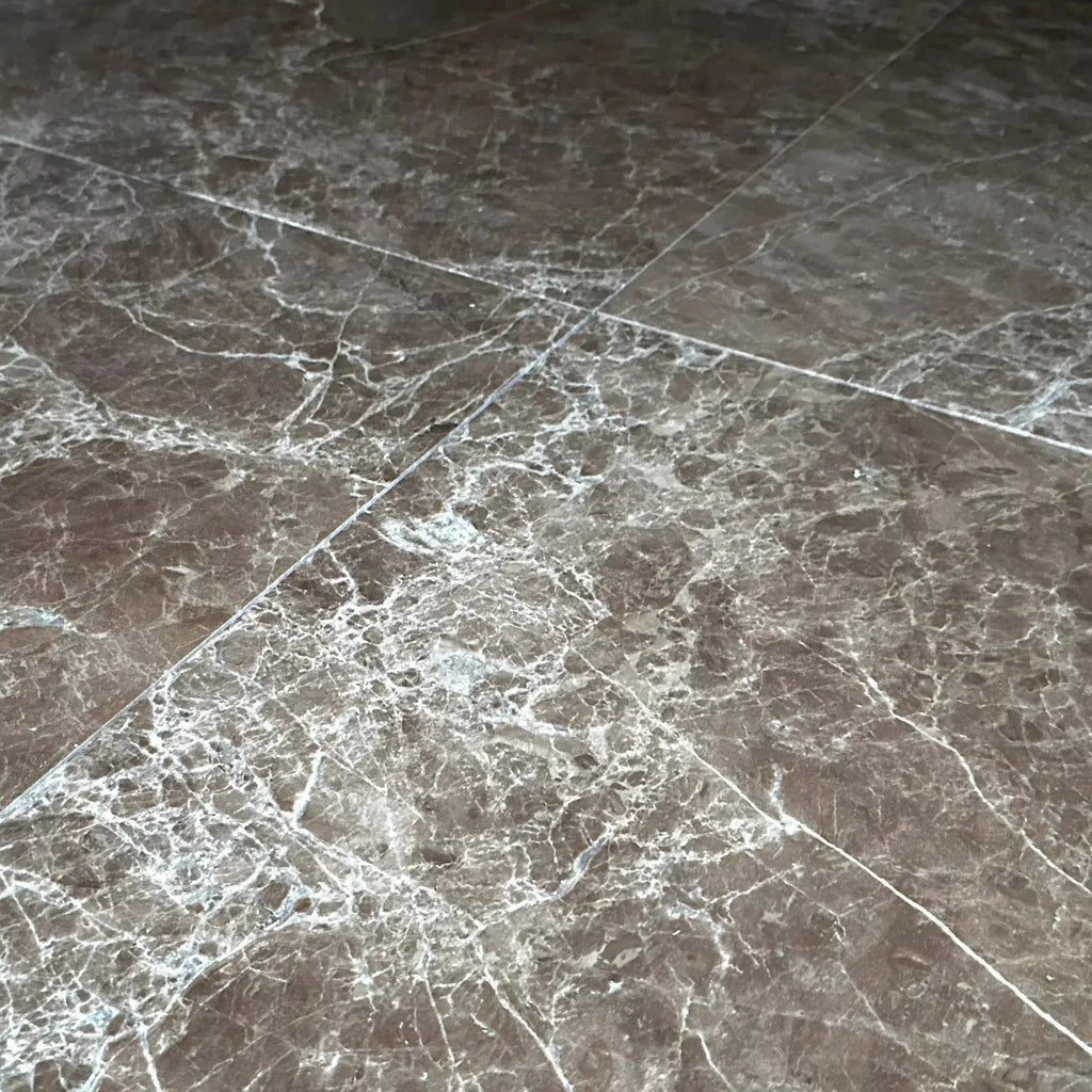 Brown Emperador Light Marble 24X24 Polished Tile for elegant flooring solutions