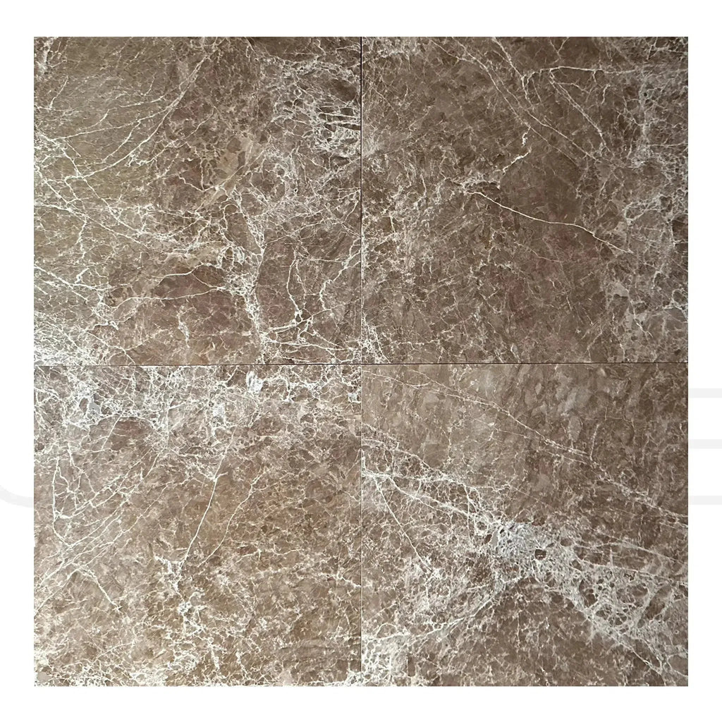 Brown marble tile pattern of Emperador Light Marble polished tile for elegant decor