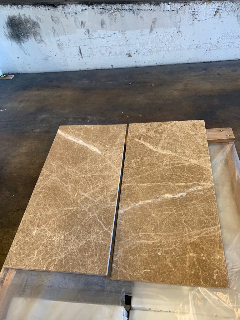 Emperador Light Marble 24X24 polished tiles showcasing elegant marble surface