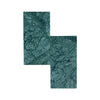 Two green marble tiles showcasing Empress Green Marble 12x24 Polished finish