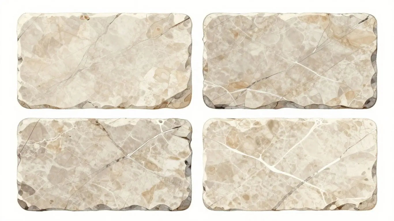 Light limestone textures and patterns sketch.