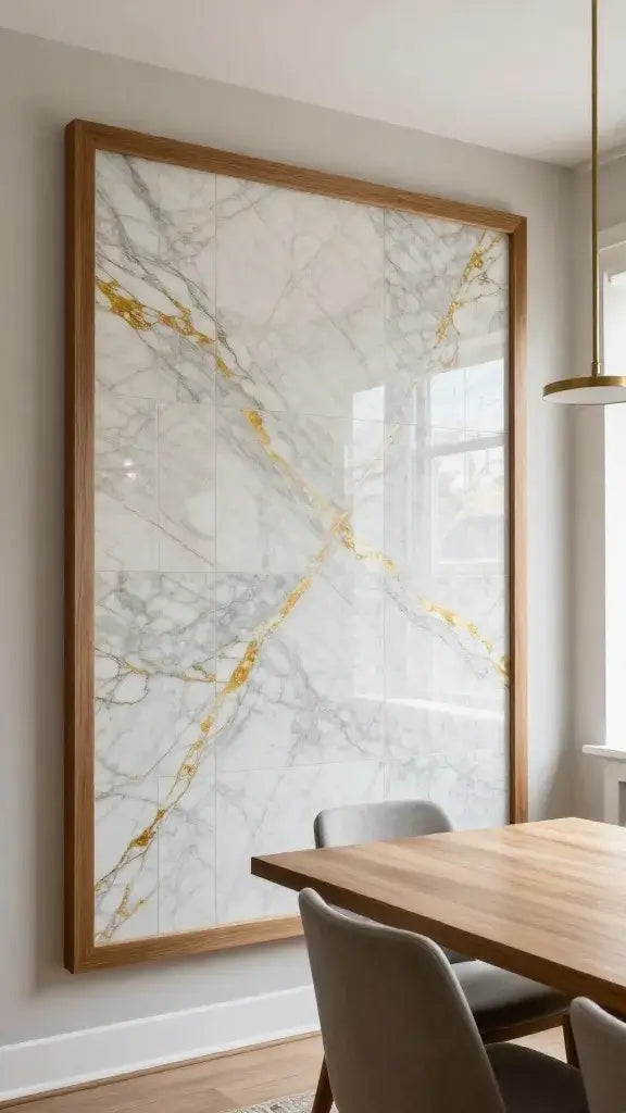 Framed Wall Art in the Dining Area